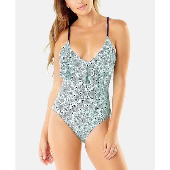 Anne Cole Other - Anne Cole Studio Mykonos Medallion‎ One-Piece Swimsuit Green Size 4 NWT $108